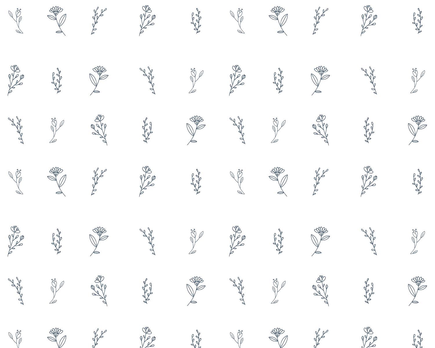 Papel de Parede Botanic Preto