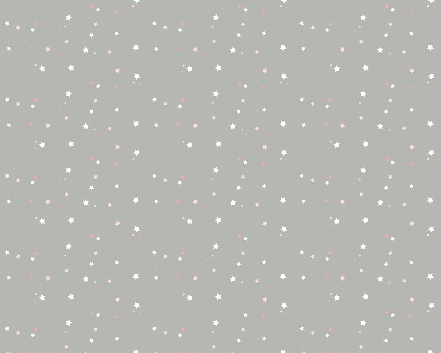 Papel de Parede Estrelinhas Preto e Cinza