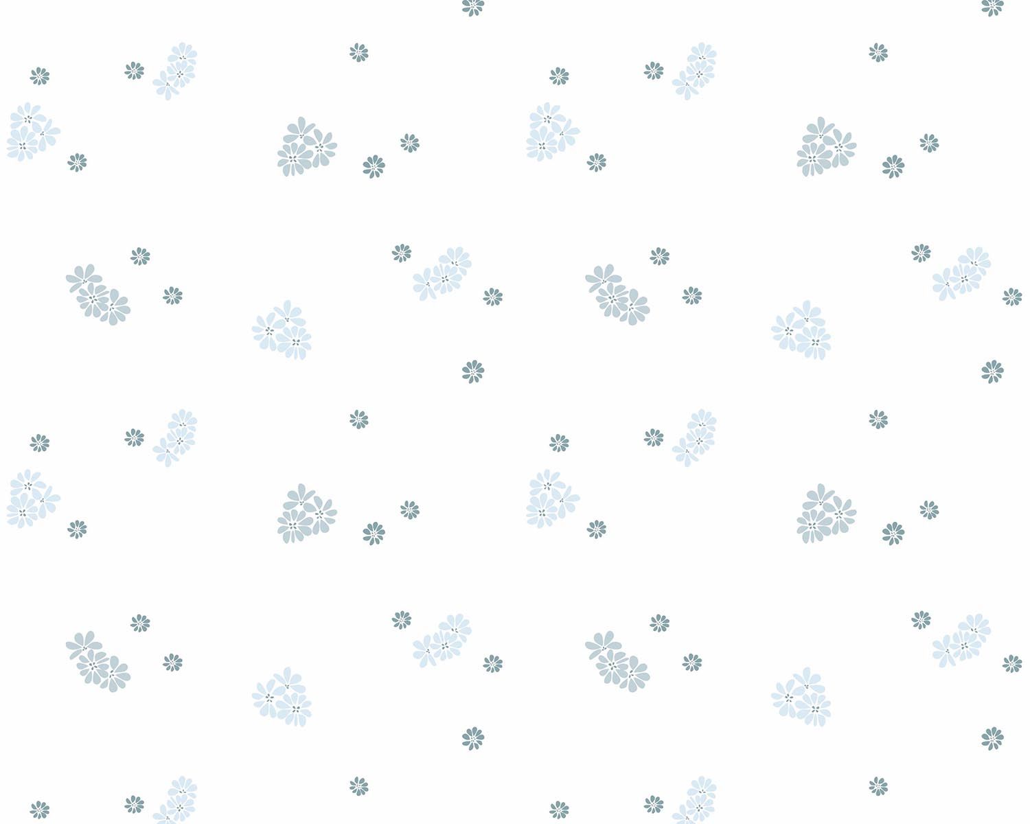 Papel de Parede Floralzinho Azul