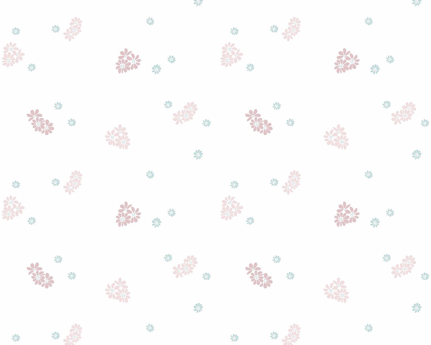 Papel de Parede Floralzinho Azul