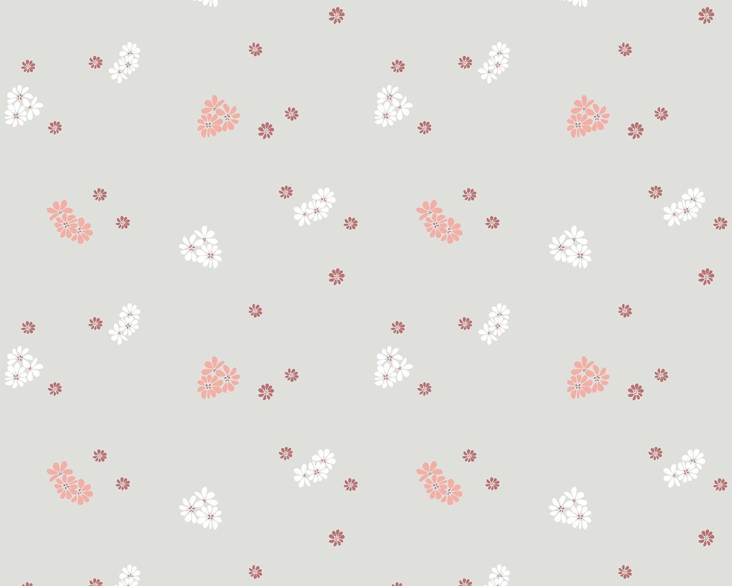 Papel de Parede Floralzinho Azul