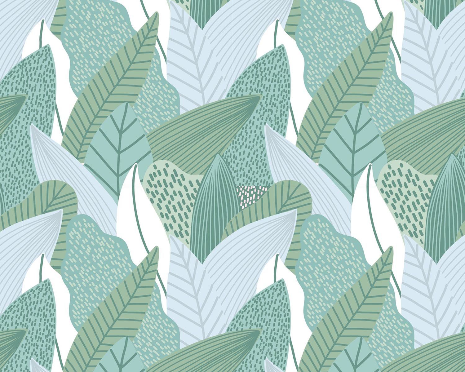 Papel de Parede Tropical Tons Pastéis