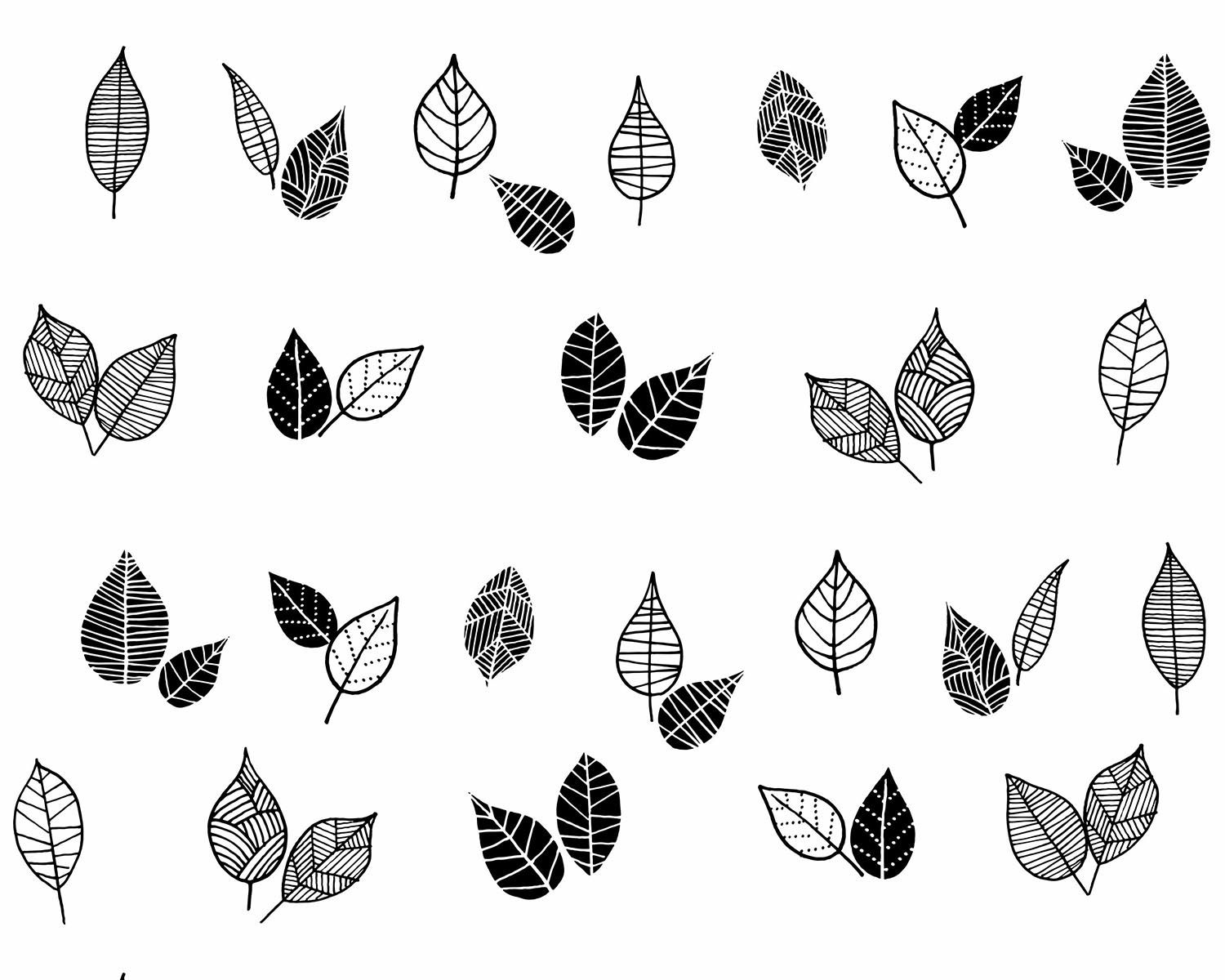 Papel de Parede Folhas Rosa