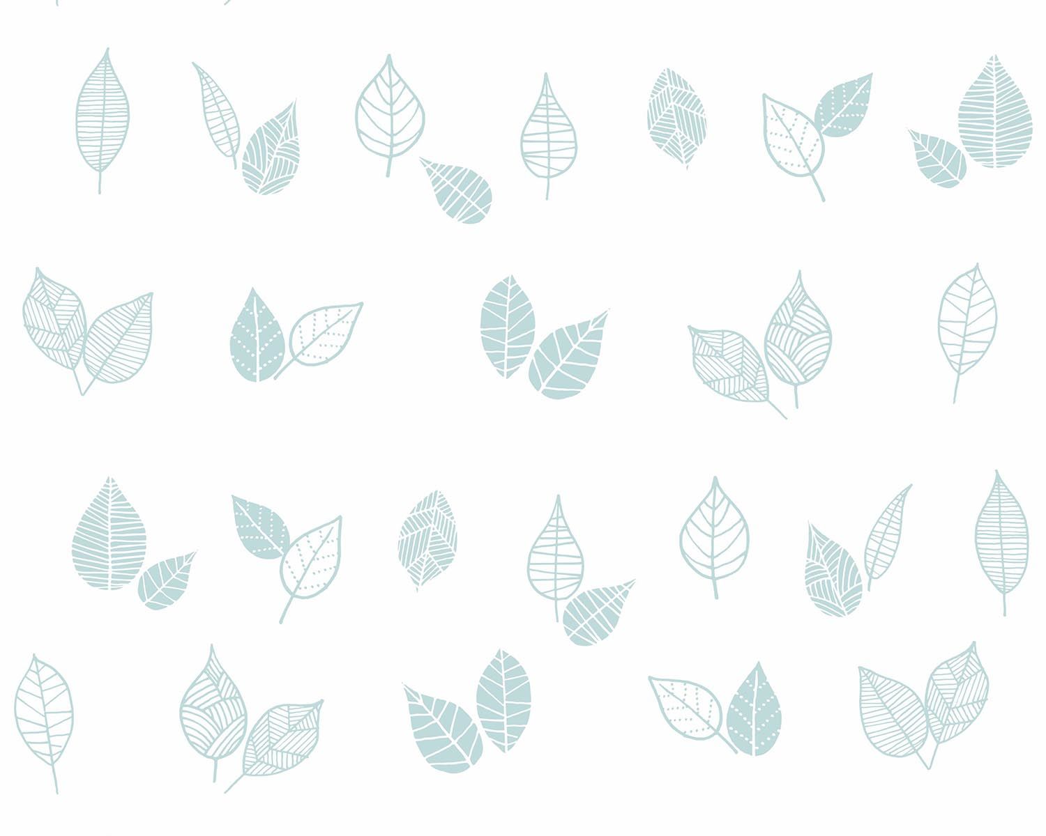 Papel de Parede Folhas Rosa