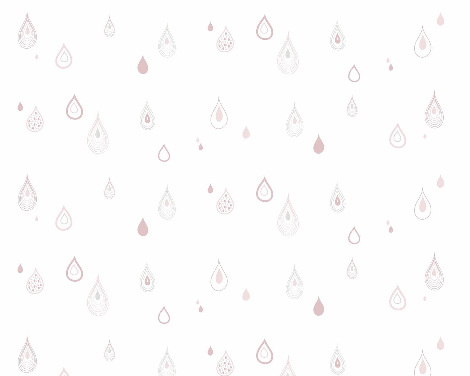 Papel de Parede Gotas Cinza