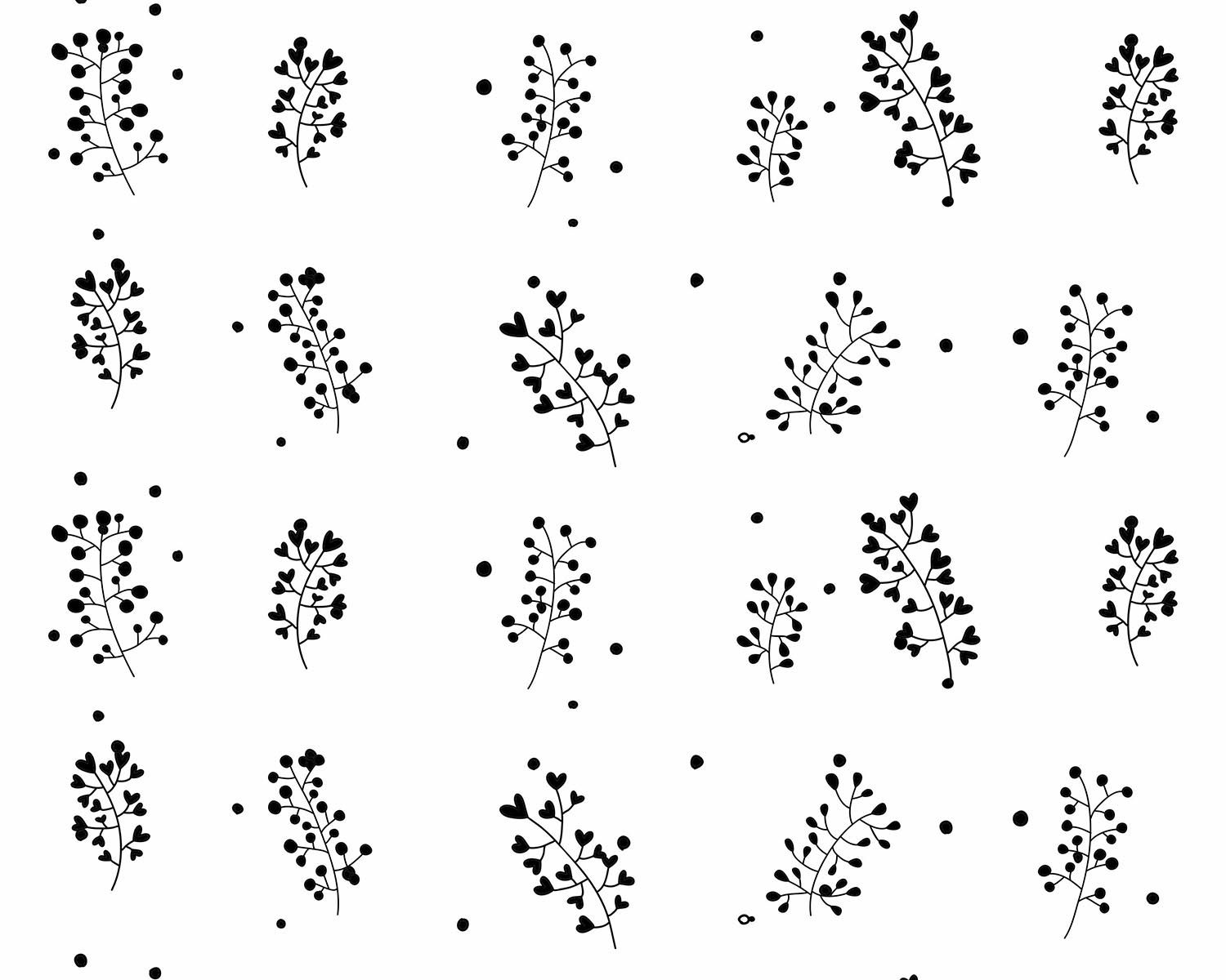 Papel de Parede Raminhos Azul