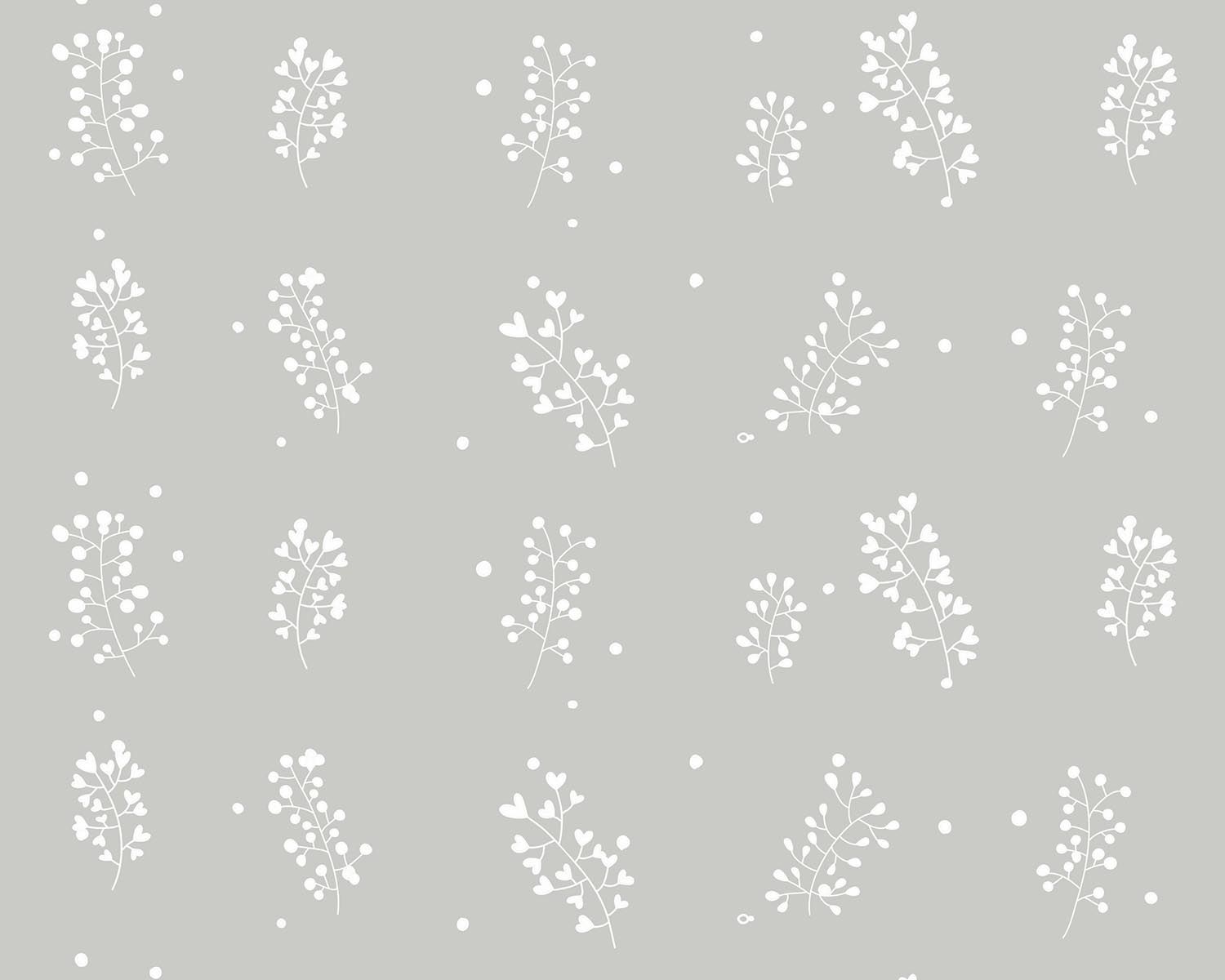 Papel de Parede Raminhos Azul