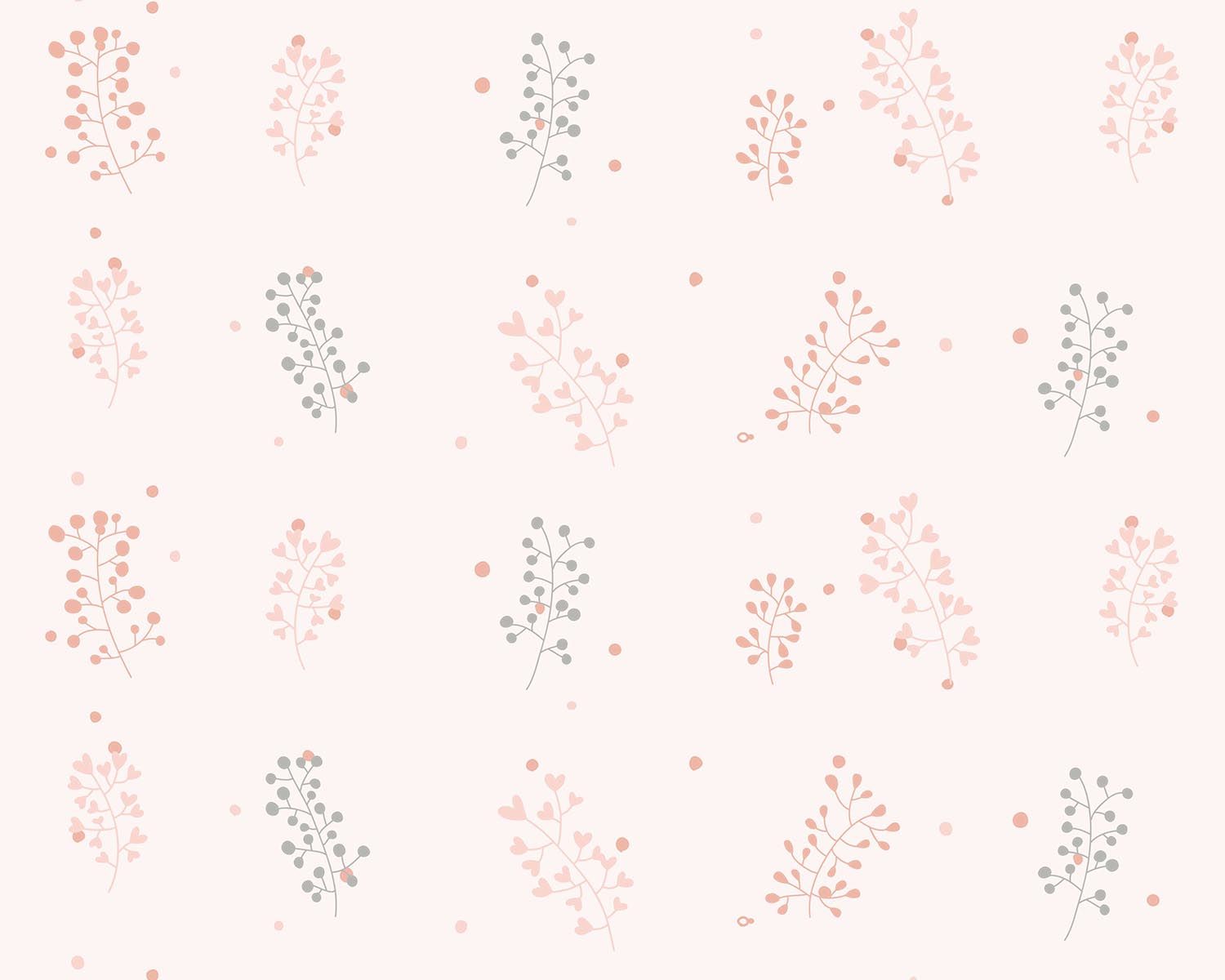 Papel de Parede Raminhos Azul