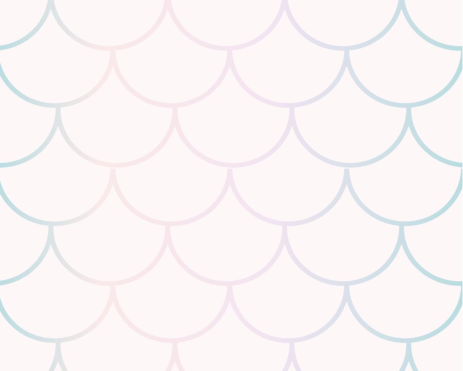 Papel de Parede Sereia Tons Pastéis