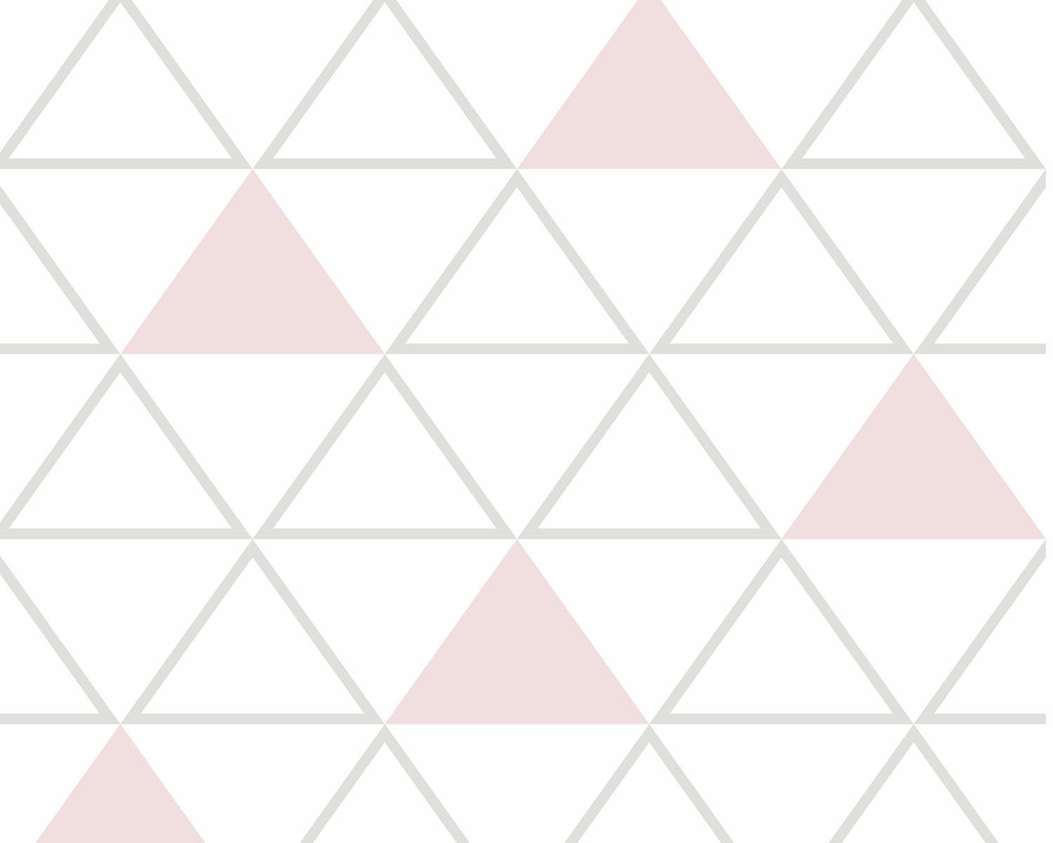 Papel de Parede Maxi Triângulos Cinza