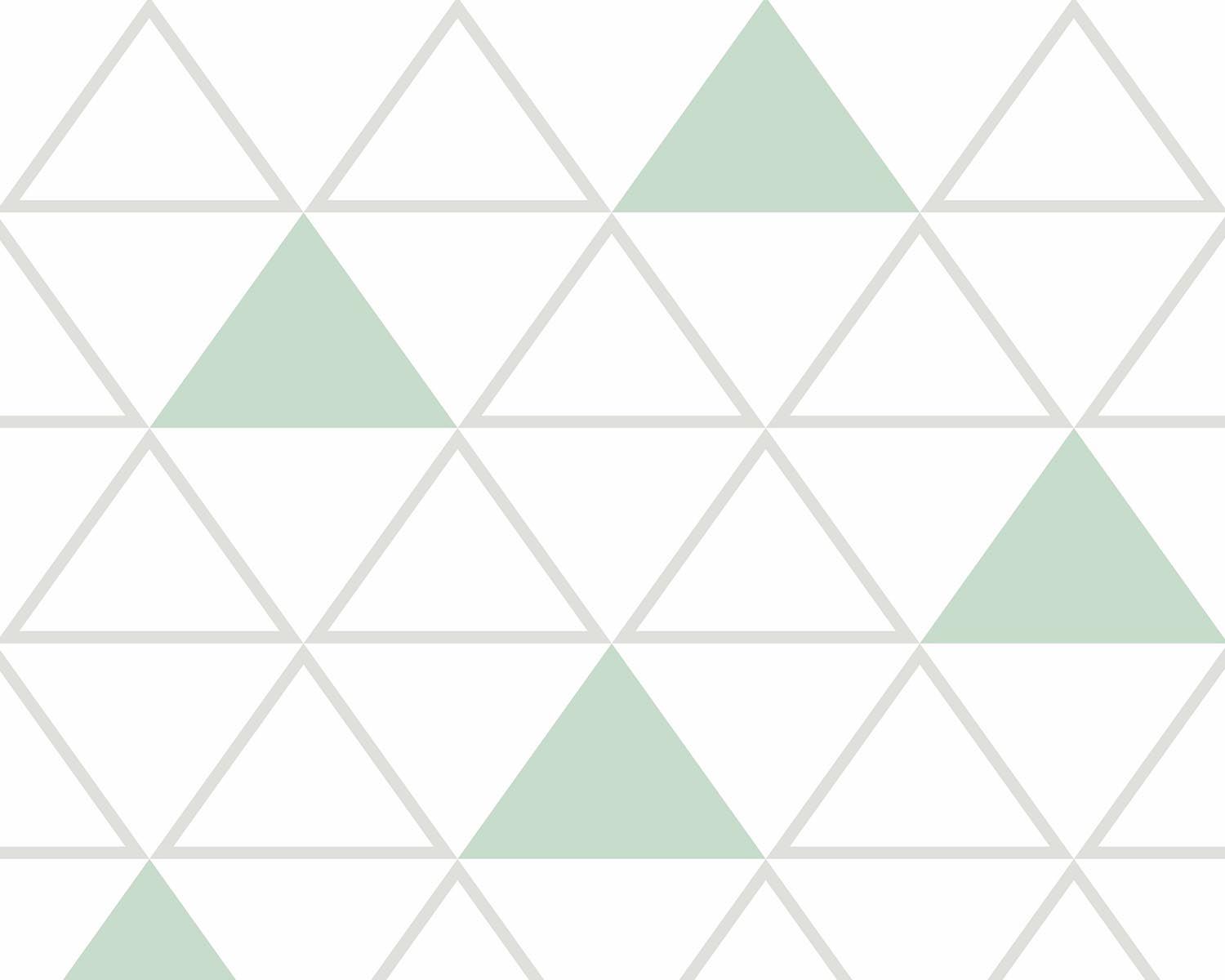 Papel de Parede Maxi Triângulos Cinza