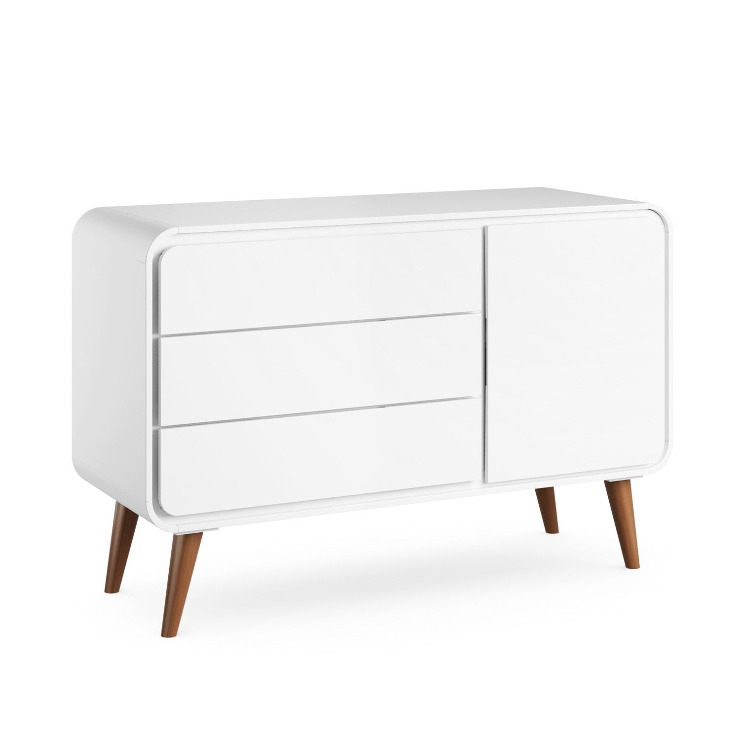 Cômoda Infantil Branco com Porta Confort