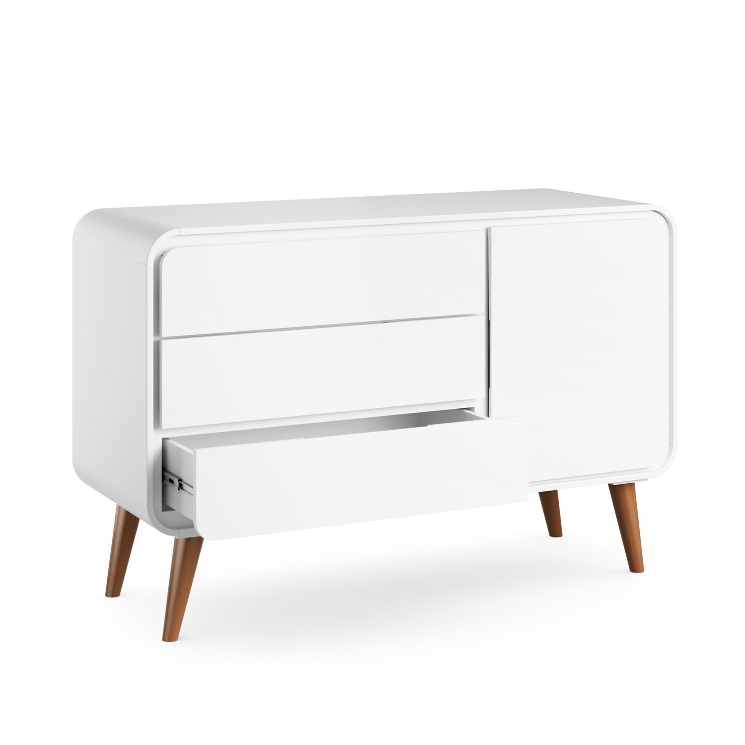 Cômoda Infantil Branco com Porta Confort