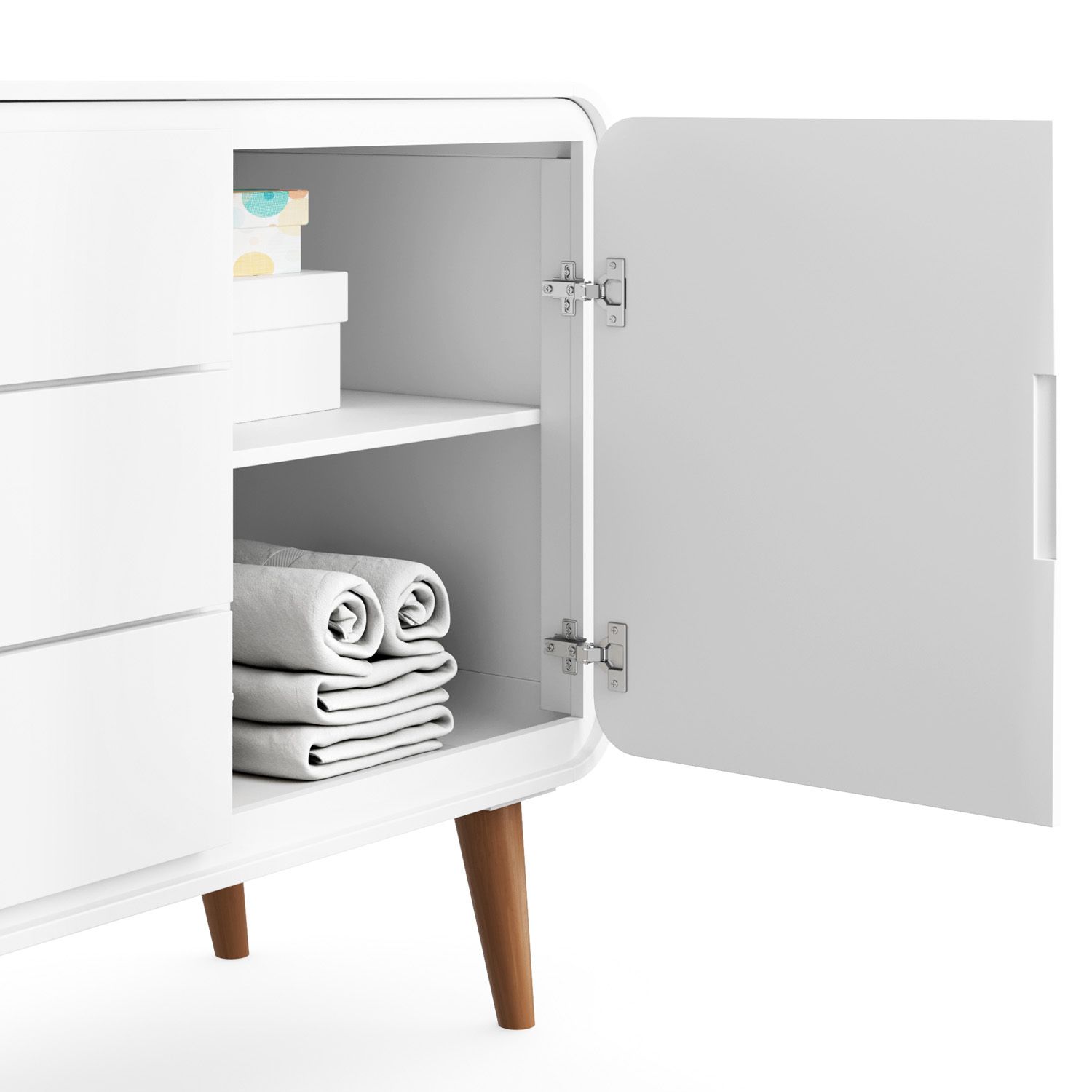 Cômoda Infantil Branco com Porta Confort