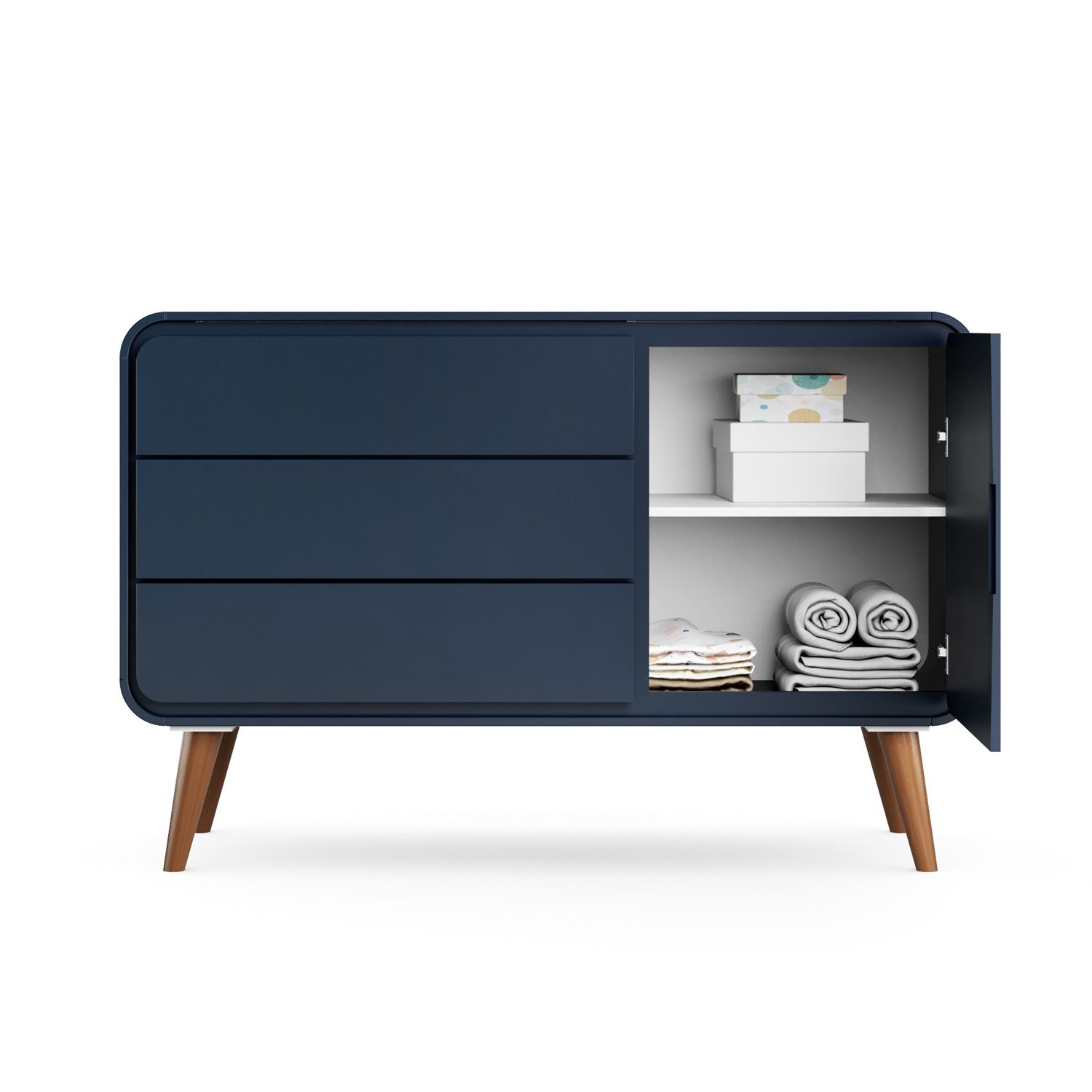 Cômoda Infantil Branco com Porta Confort