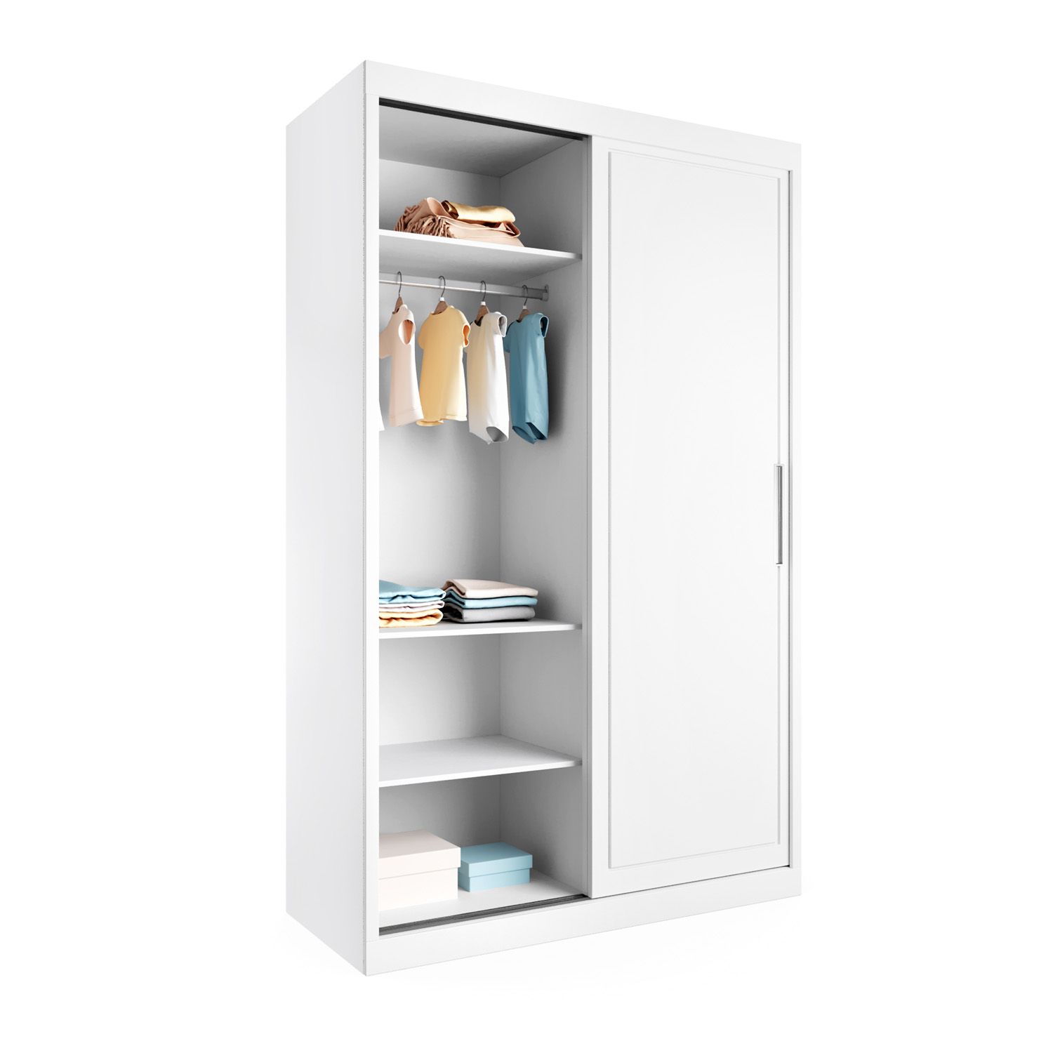 Guarda Roupa Infantil Branco 2 Portas White 1,40M