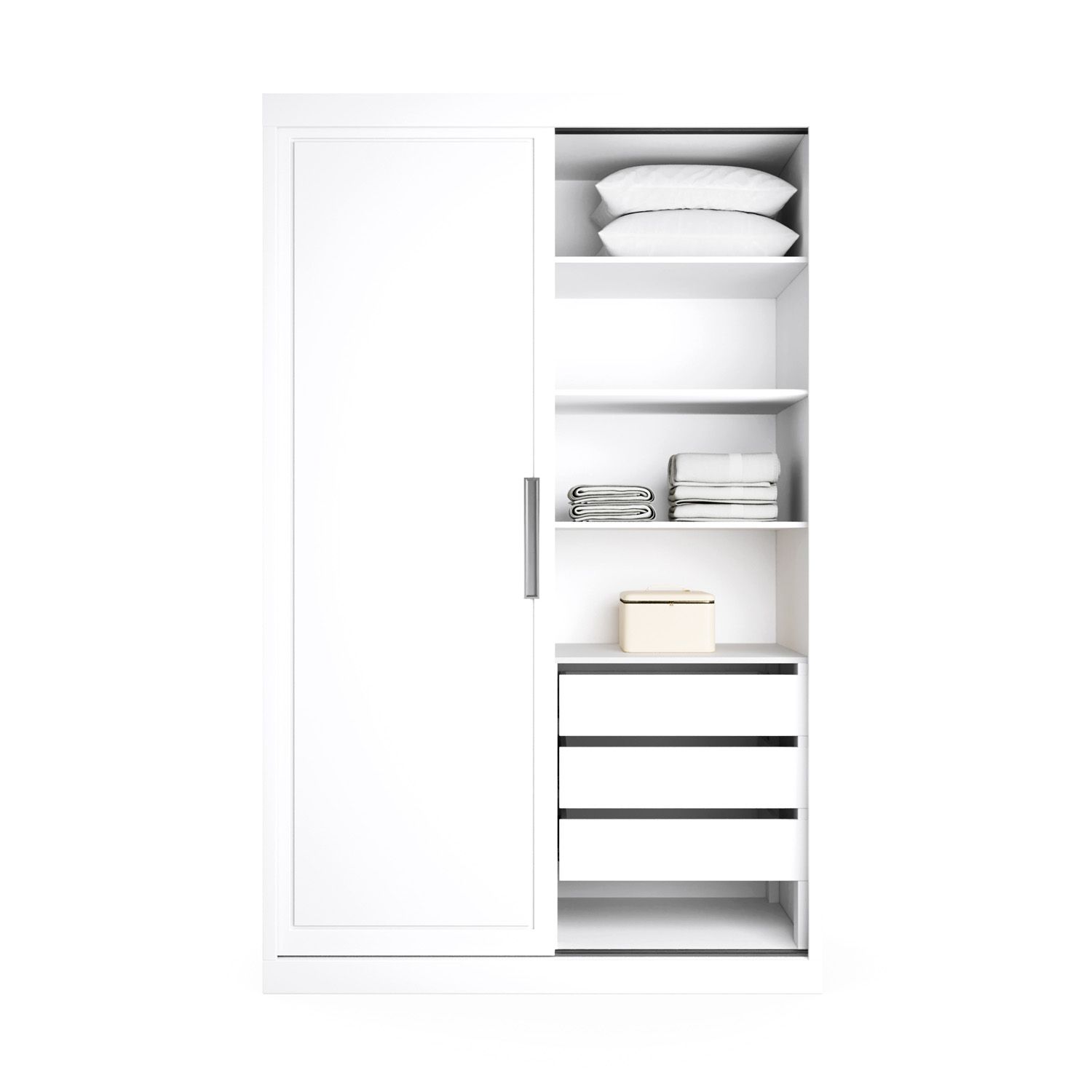 Guarda Roupa Infantil Branco 2 Portas White 1,40M