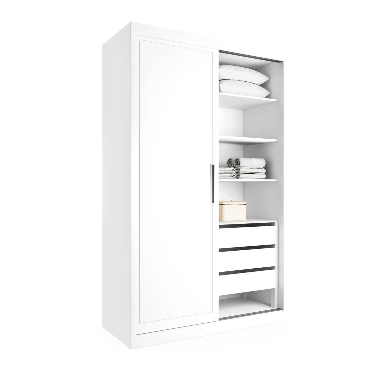 Guarda Roupa Infantil Branco 2 Portas White 1,40M