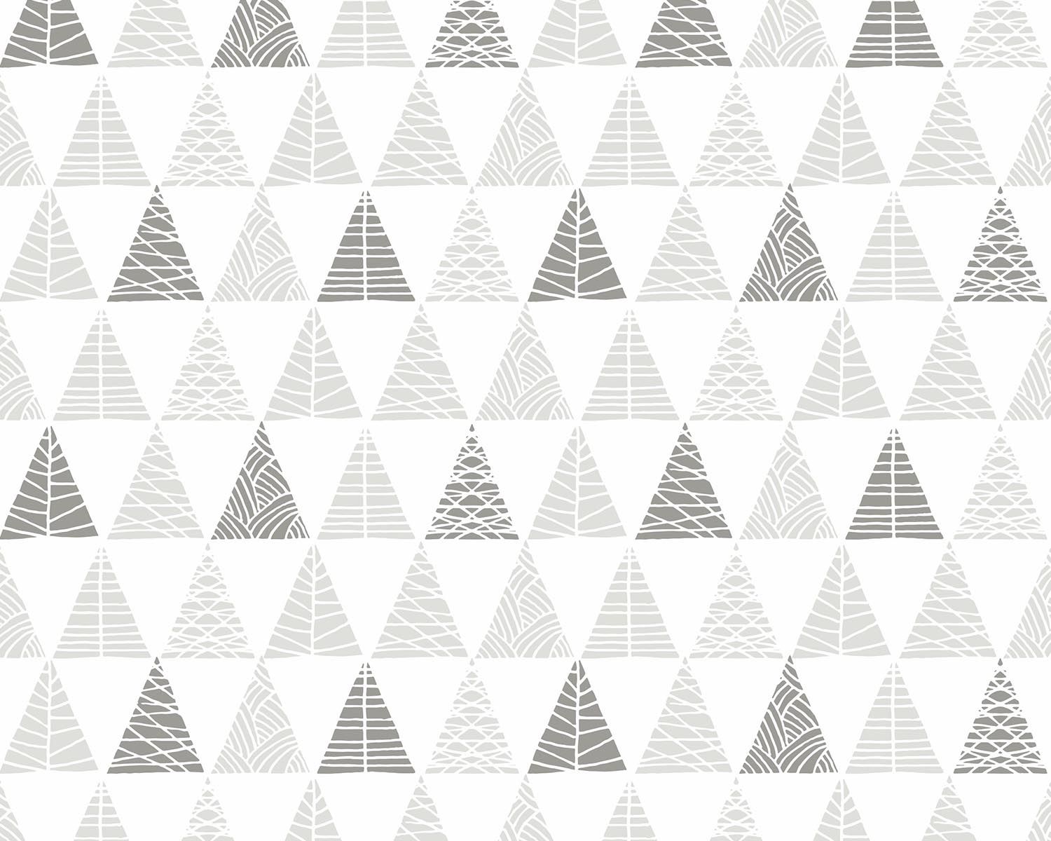Papel de Parede Triângulos com Textura Cinza