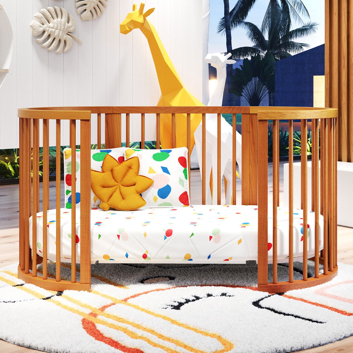 Berço Redondo Branco Crescer