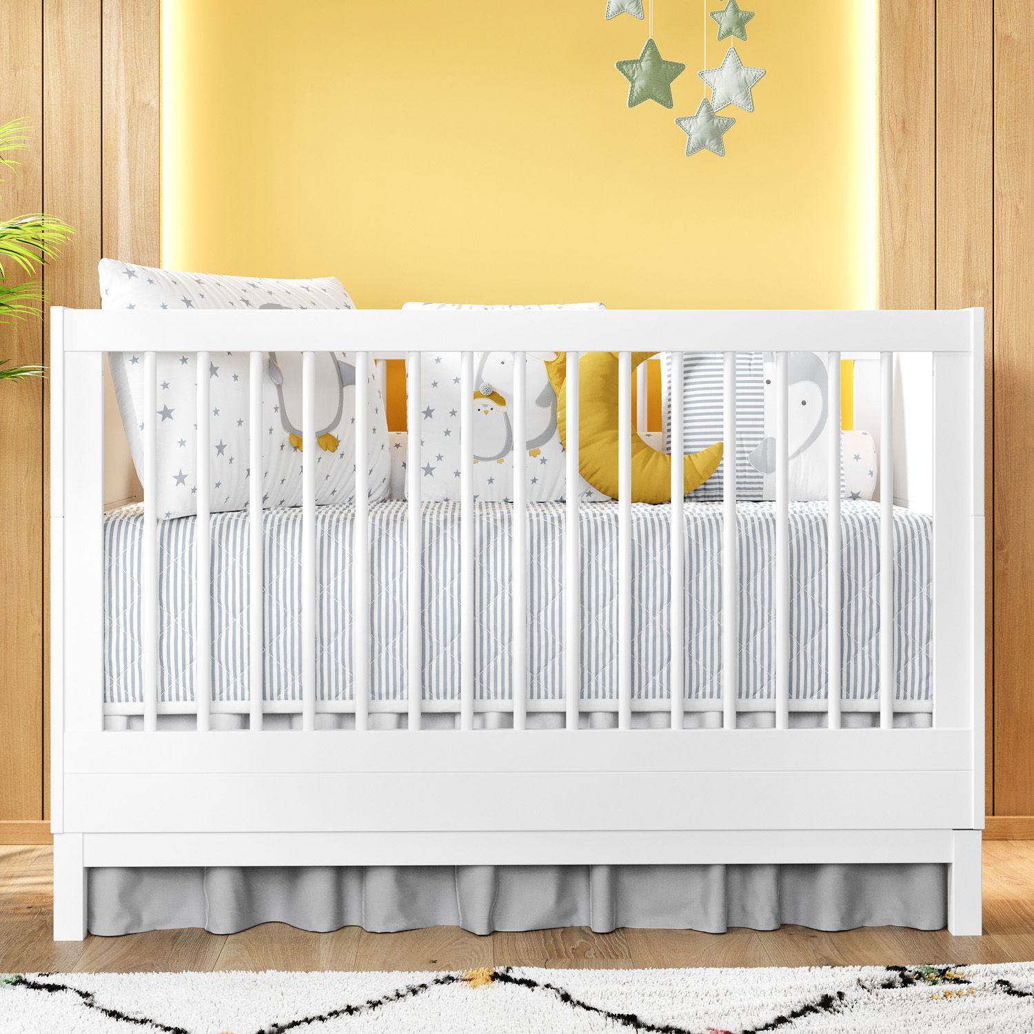 Berço Americano Branco Cozy