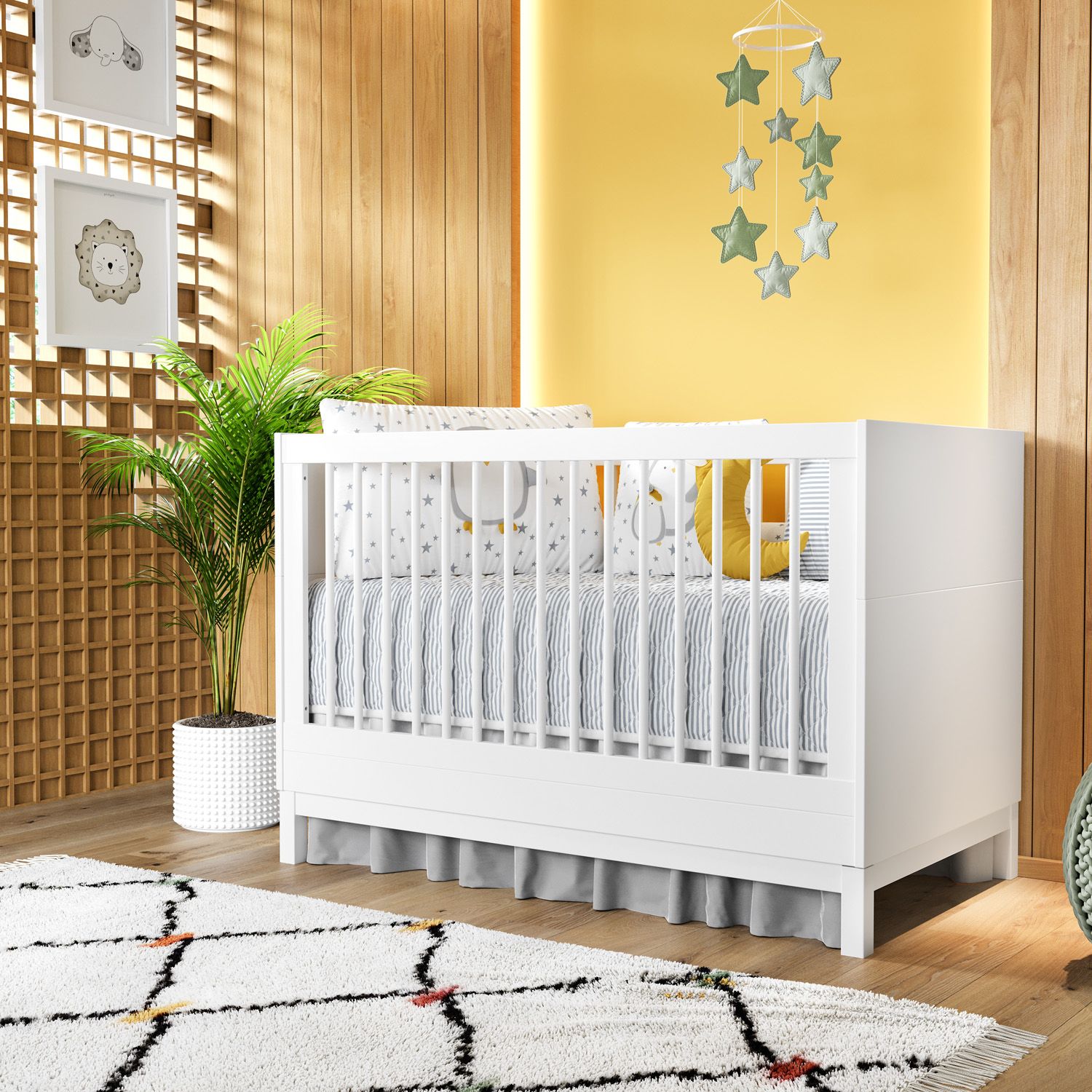 Berço Americano Branco Cozy