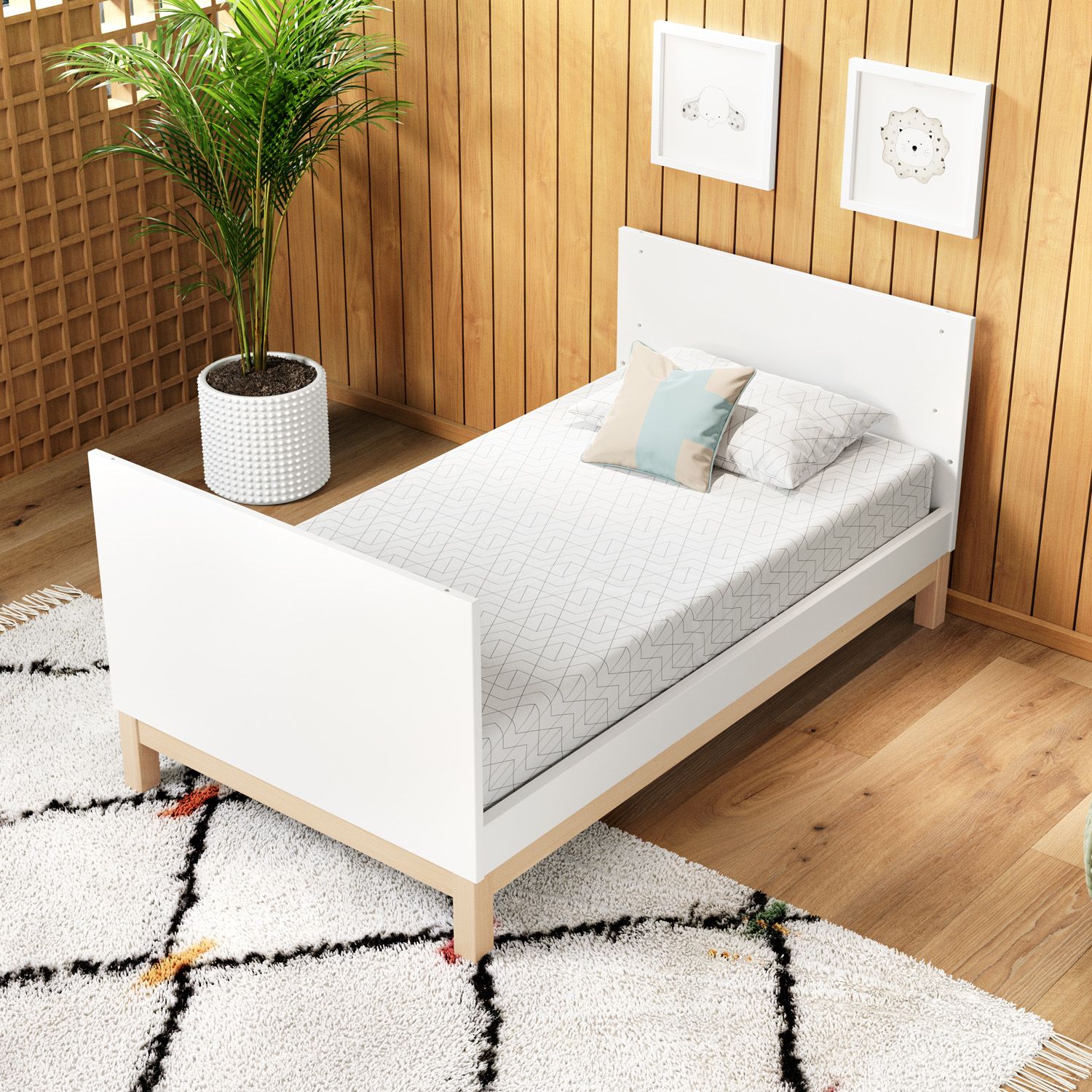 Berço Americano Branco Cozy