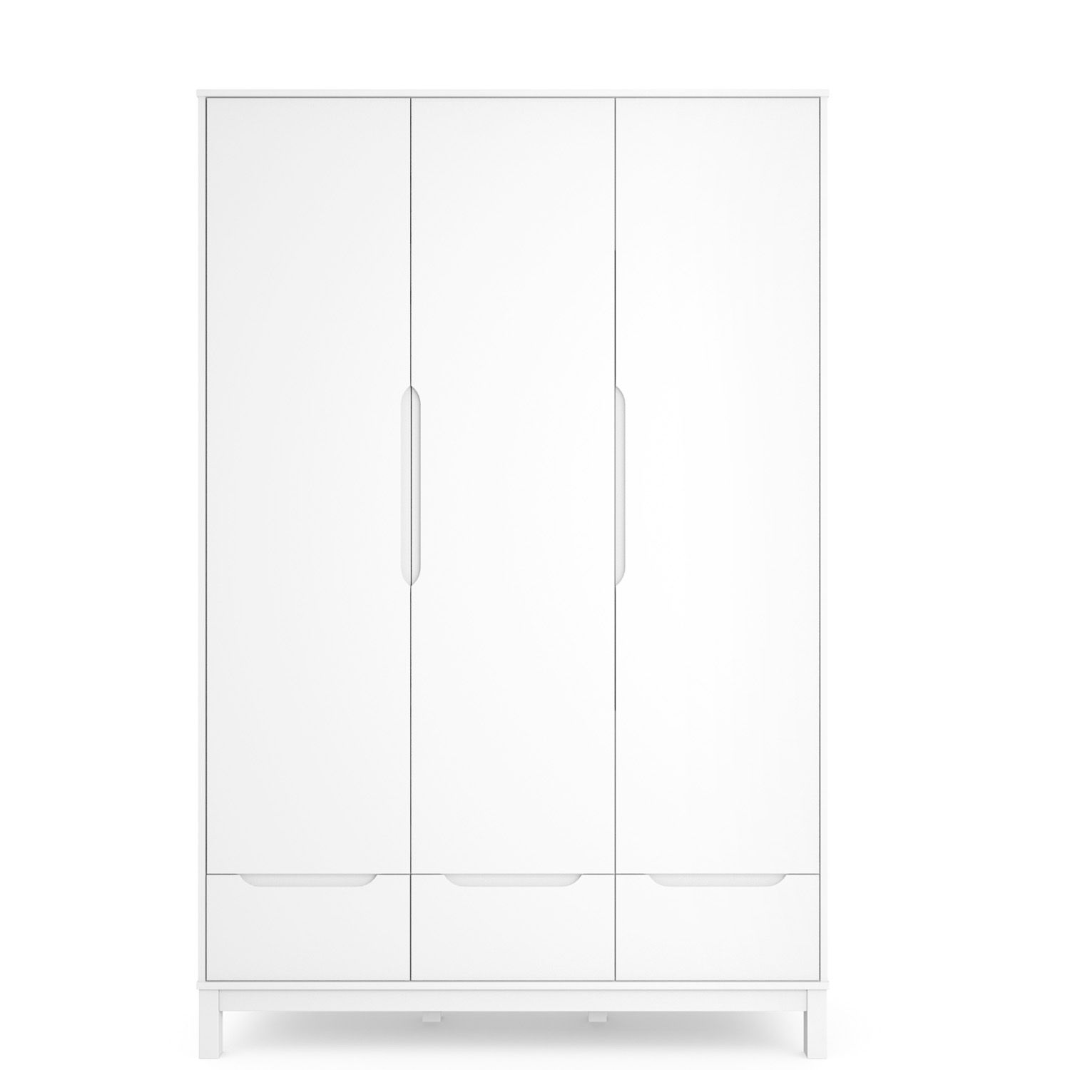 Guarda Roupa Infantil Branco 3 Portas Cozy