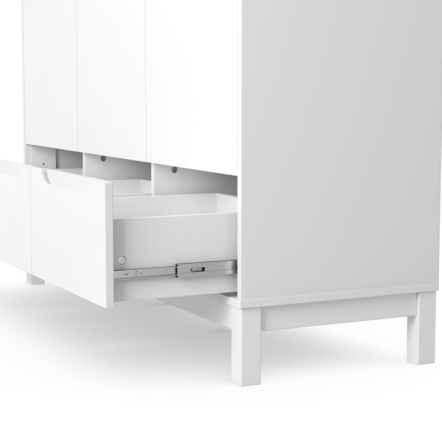 Guarda Roupa Infantil Branco 3 Portas Cozy