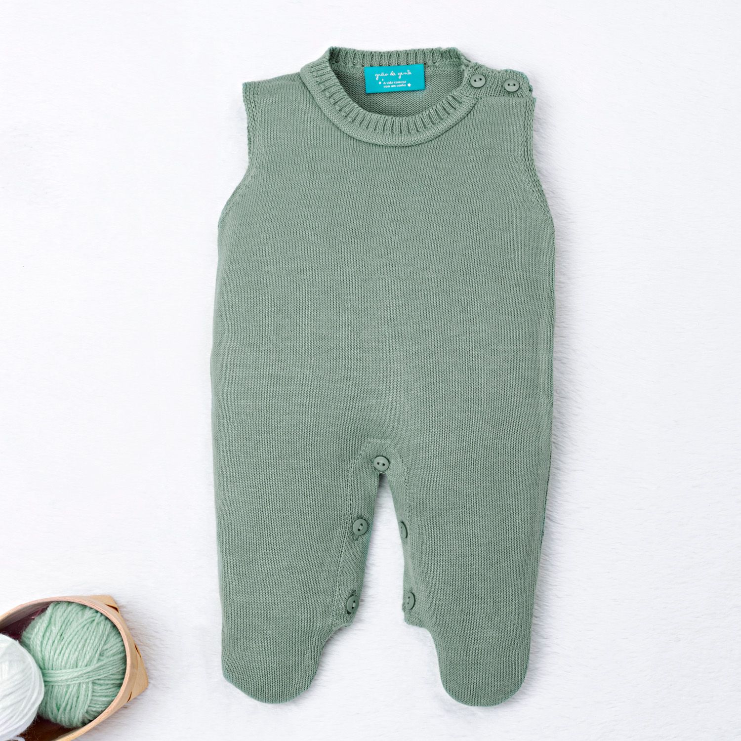 Macacão Tricot Vermelho Maçã do Amor