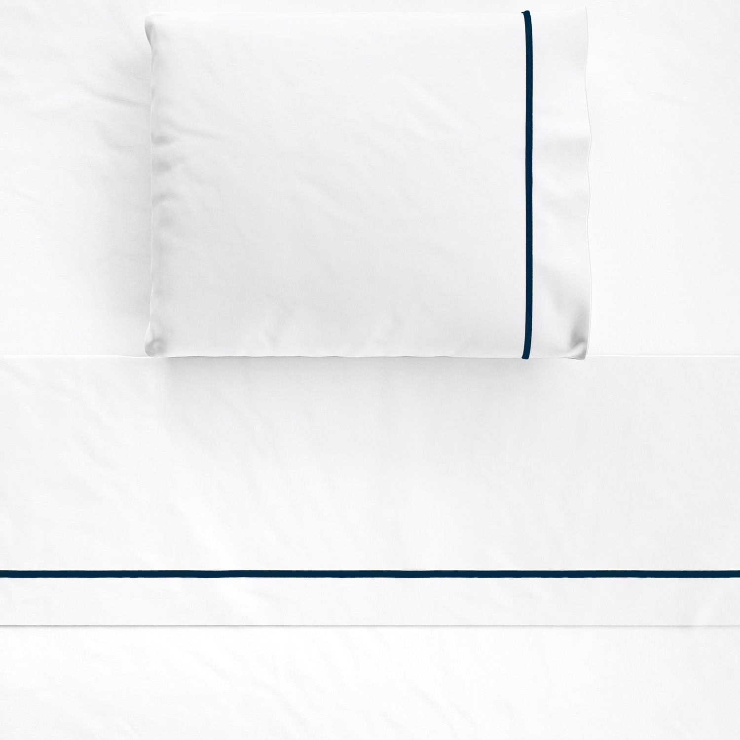 Jogo de Lençol Berço Viés Azul Marinho 3 peças