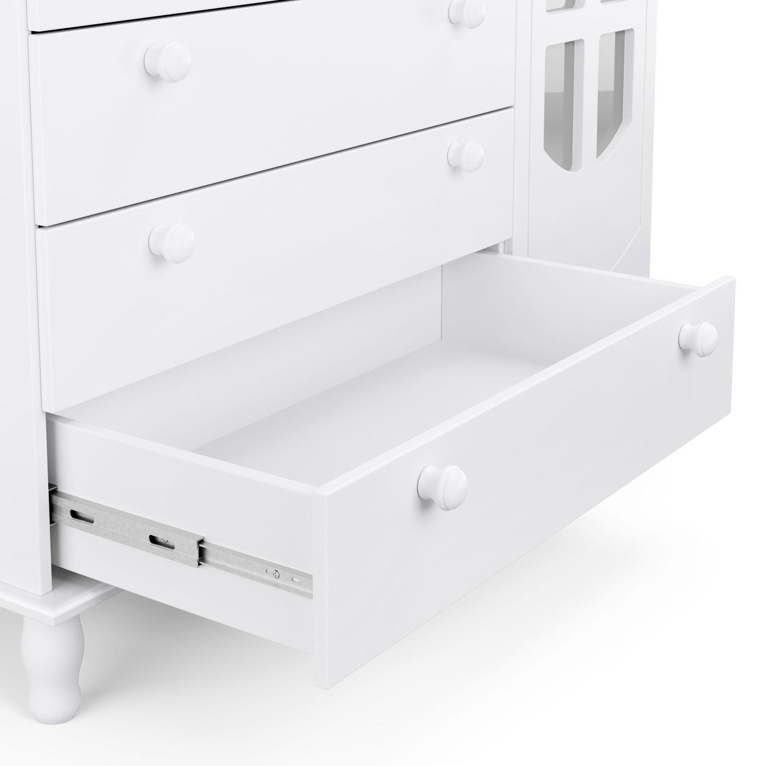 Cômoda Infantil Branco com Porta Colonial