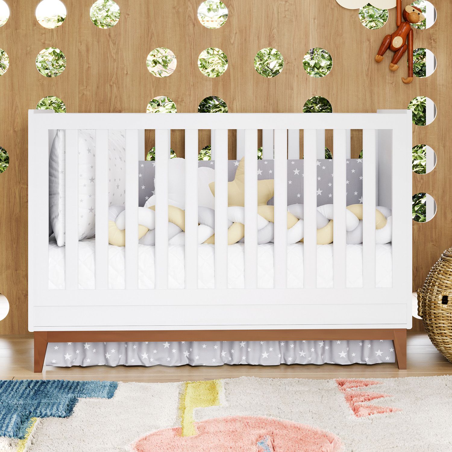 Berço Americano Branco Nordic