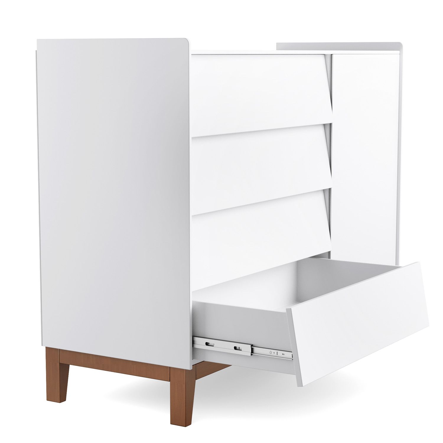 Cômoda Infantil Branco com Porta Nordic