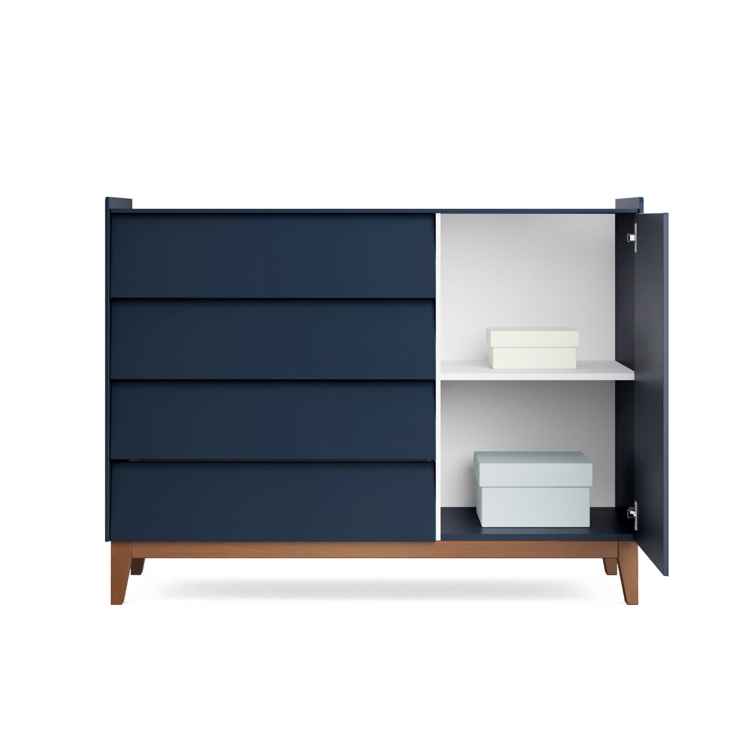 Cômoda Infantil Branco com Porta Nordic