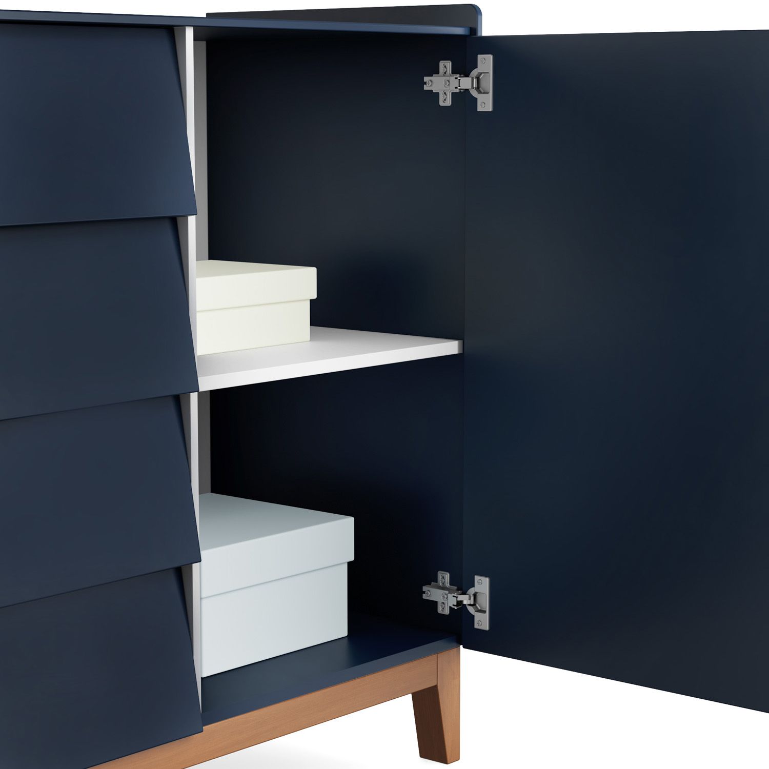 Cômoda Infantil Branco com Porta Nordic