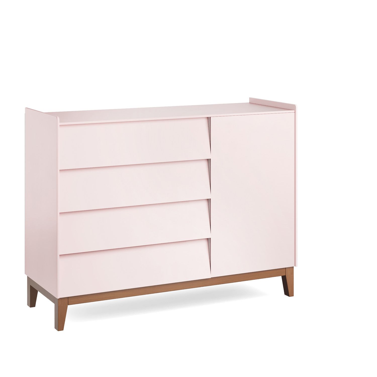 Cômoda Infantil Branco com Porta Nordic