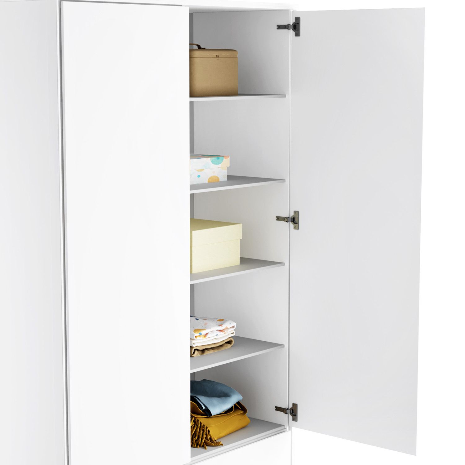 Guarda Roupa Infantil Branco 2 Portas Nordic