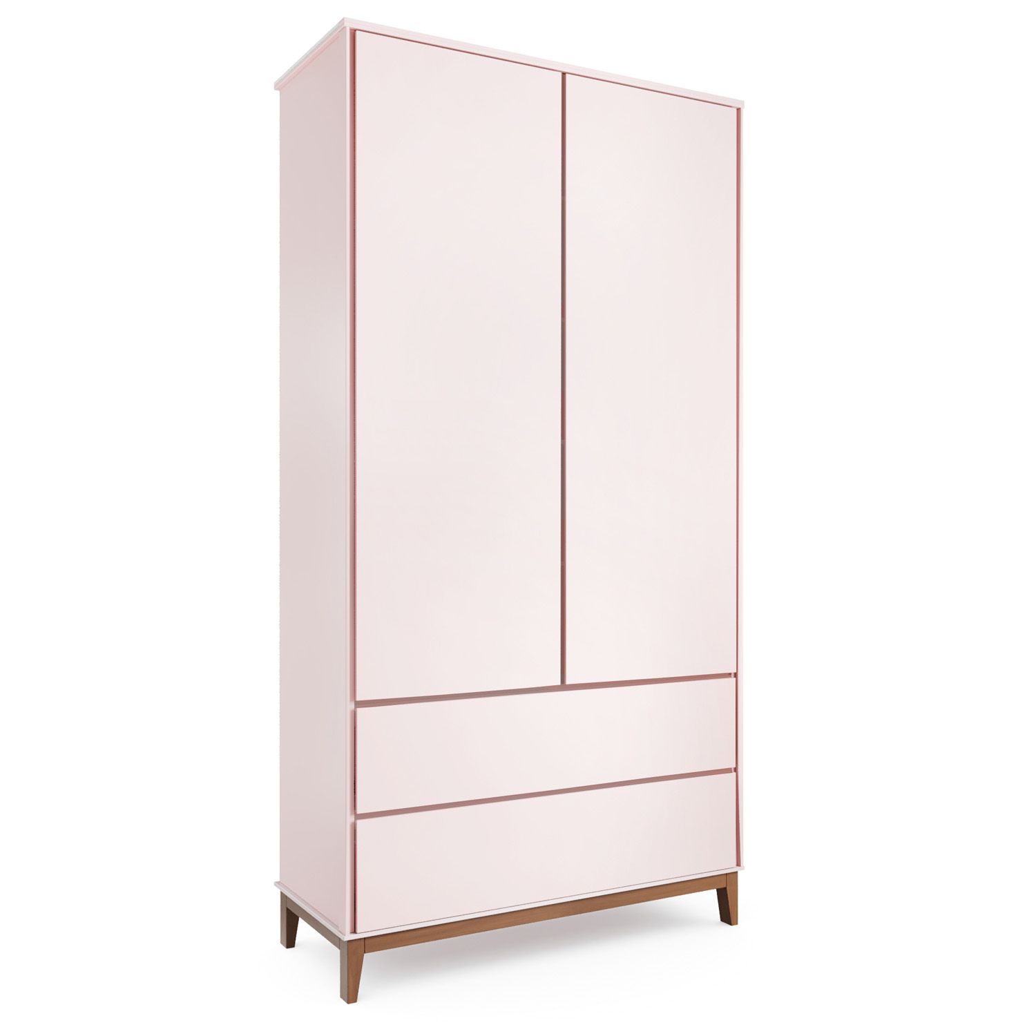 Guarda Roupa Infantil Branco 2 Portas Nordic