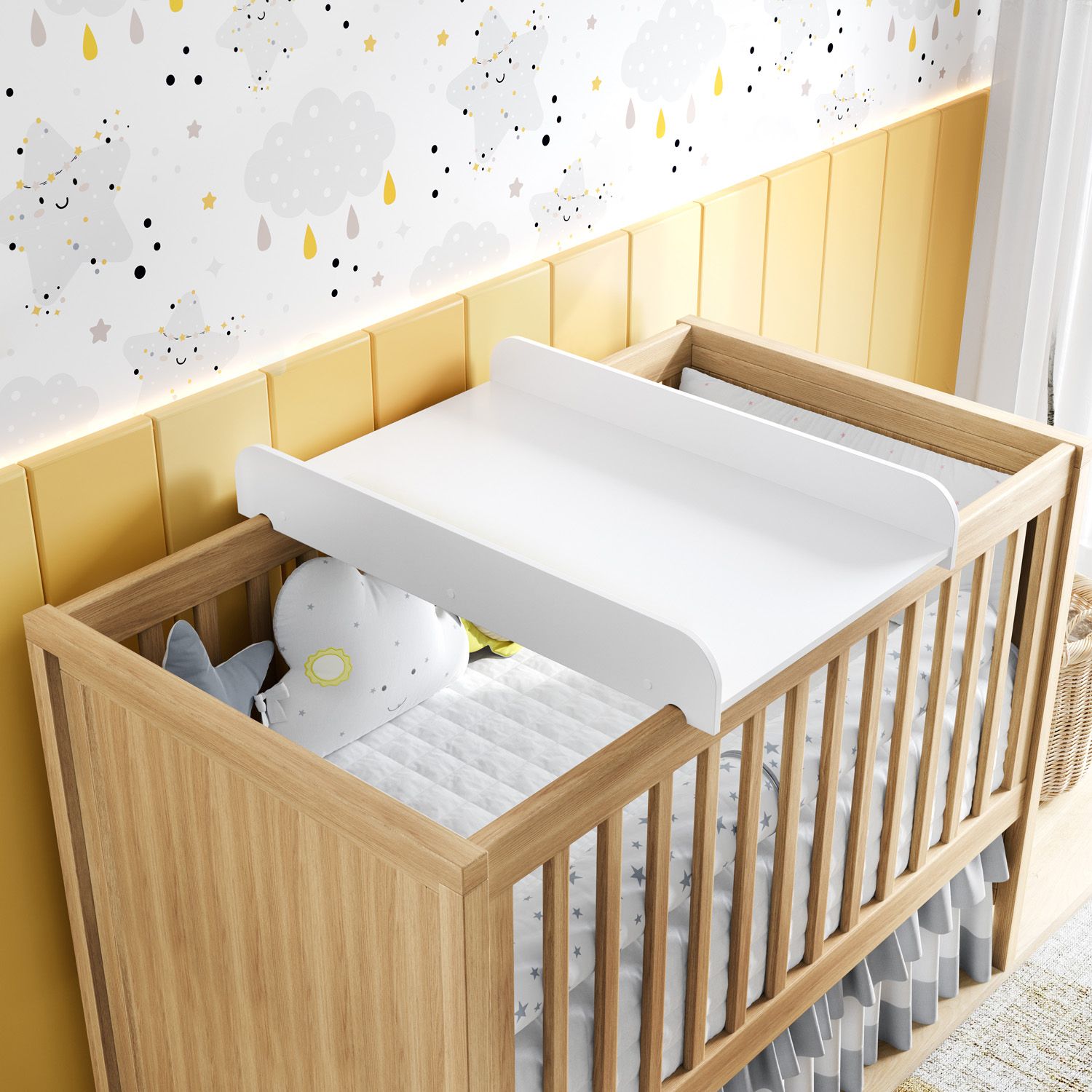 Suporte Trocador para Berço Branco