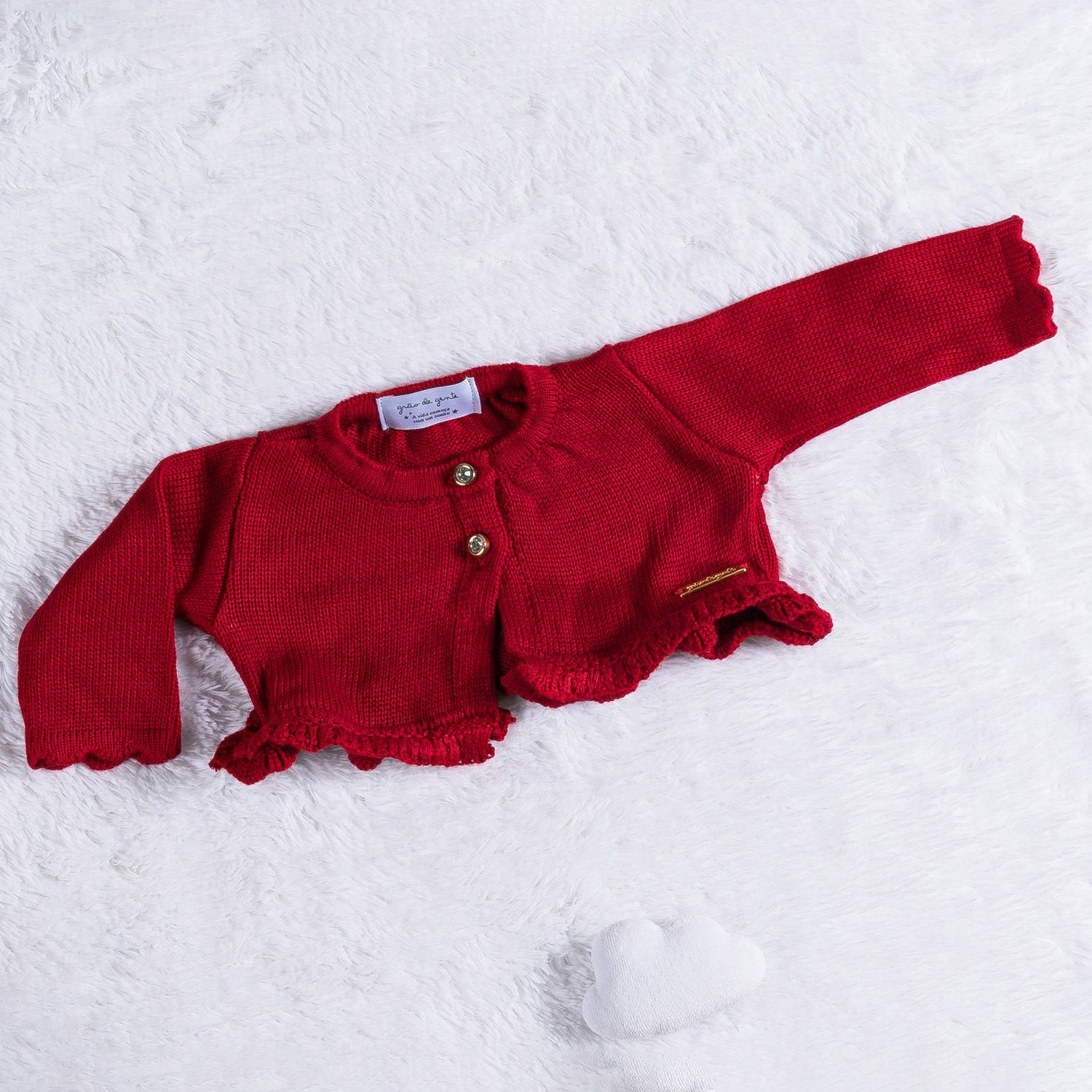 Bolerinho Tricot Amarelo Creme