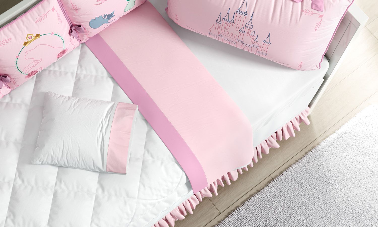 Kit Berço de Brincar Princesa Aurora