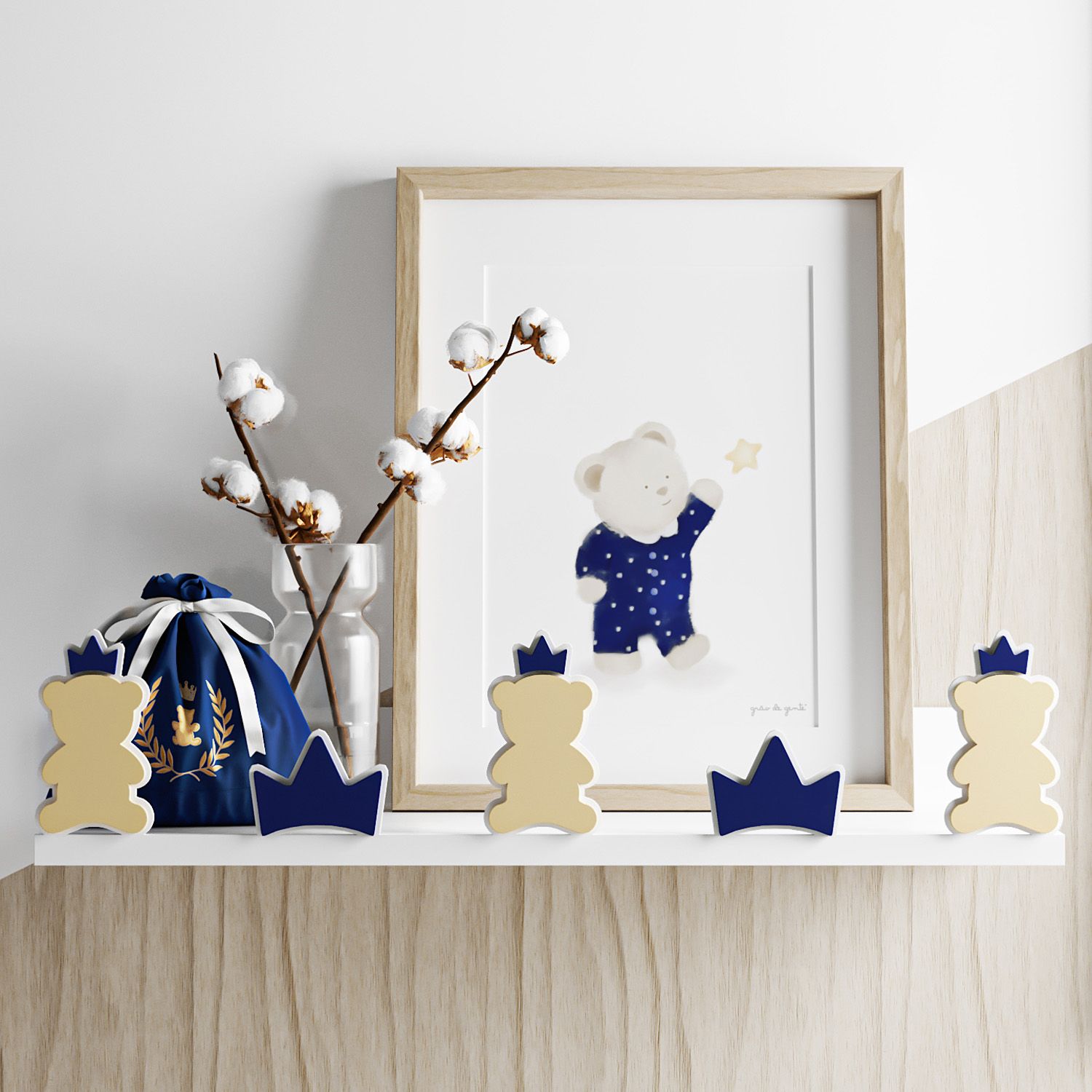 Prateleira MDF Urso Teddy Realeza