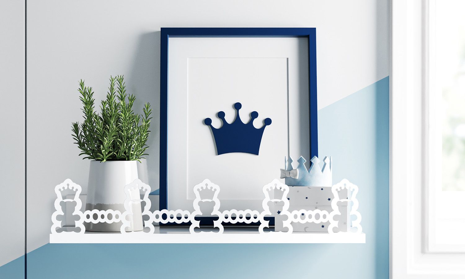 Prateleira MDF Urso Realeza