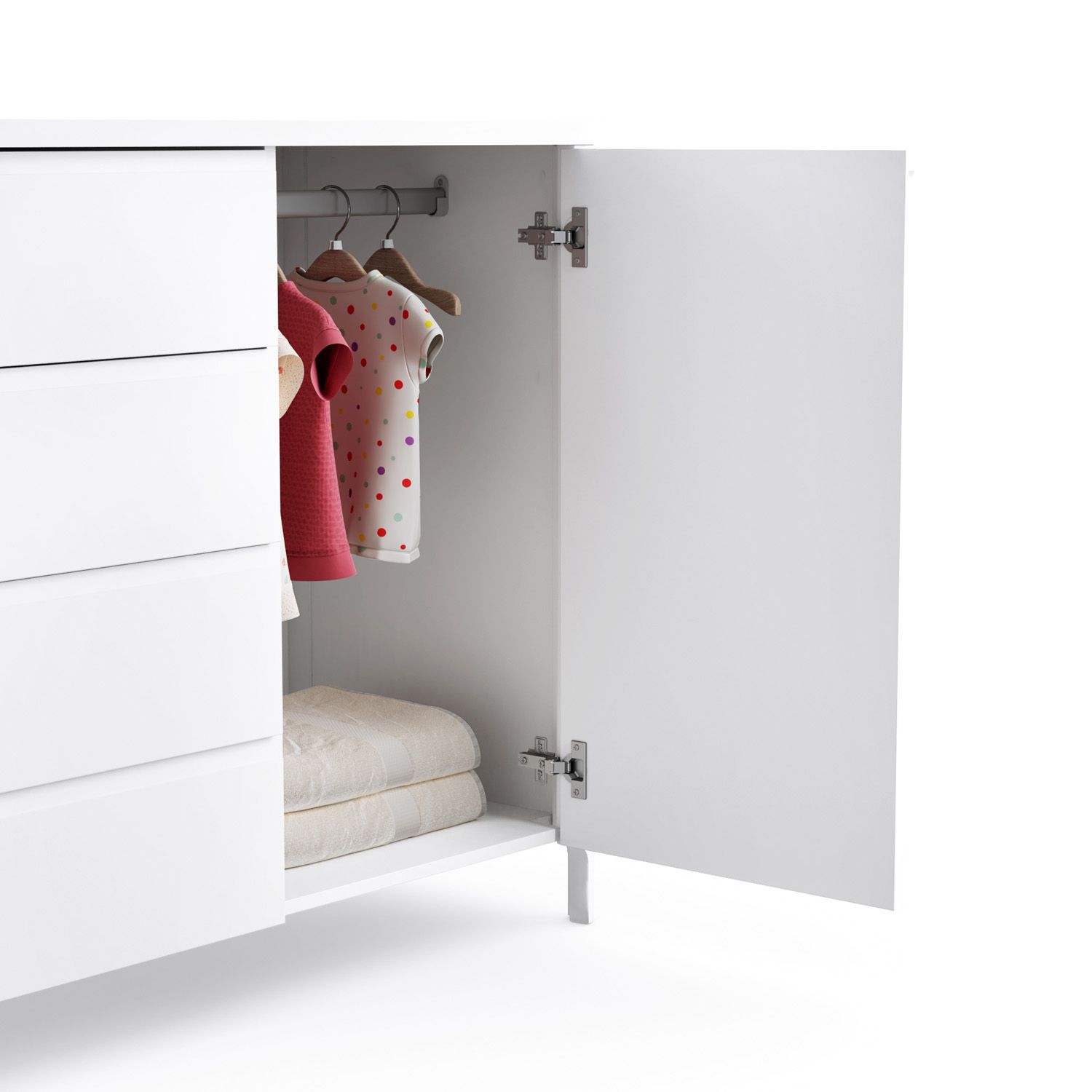 Cômoda Infantil Branco com Porta Bloom