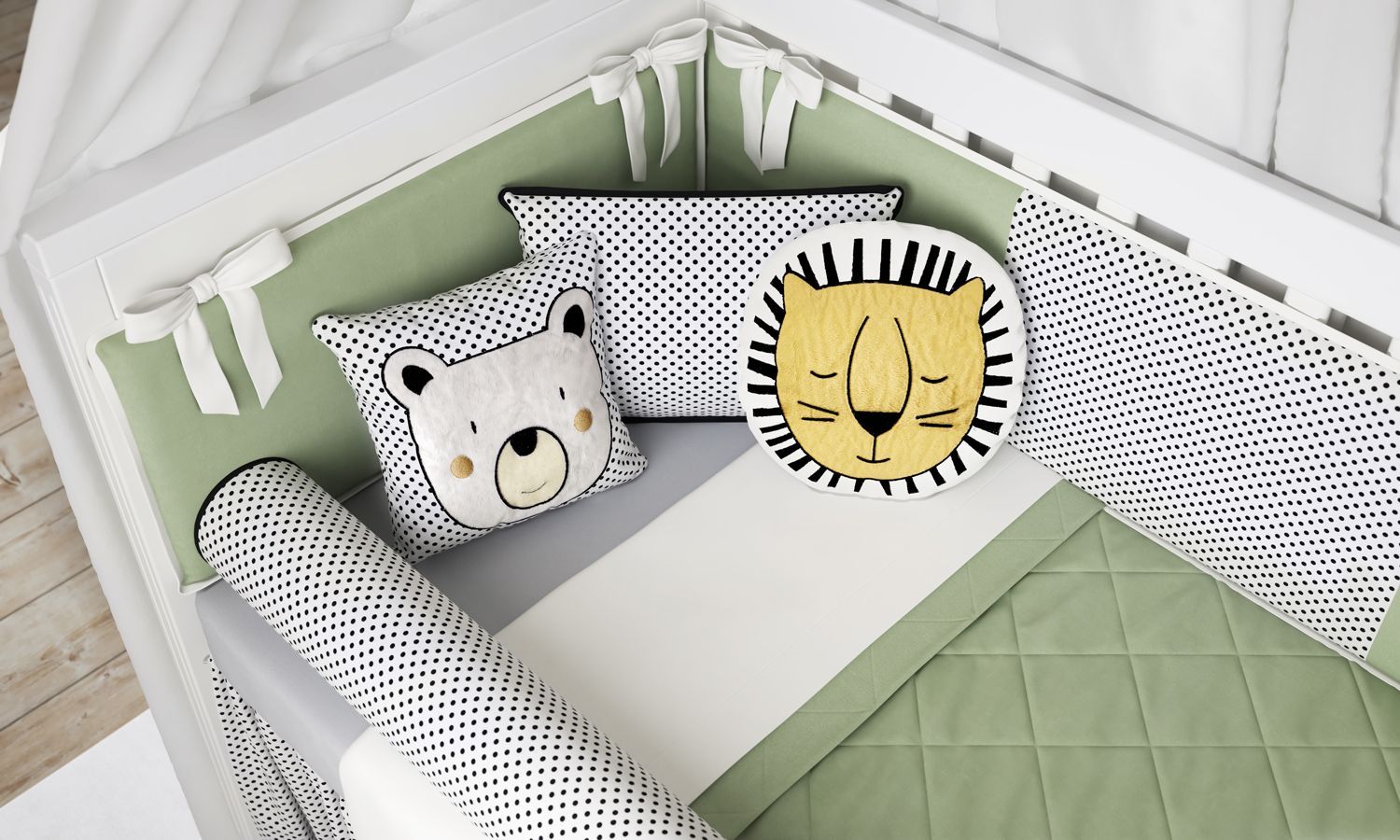 Kit Berço Amiguinhos da Floresta