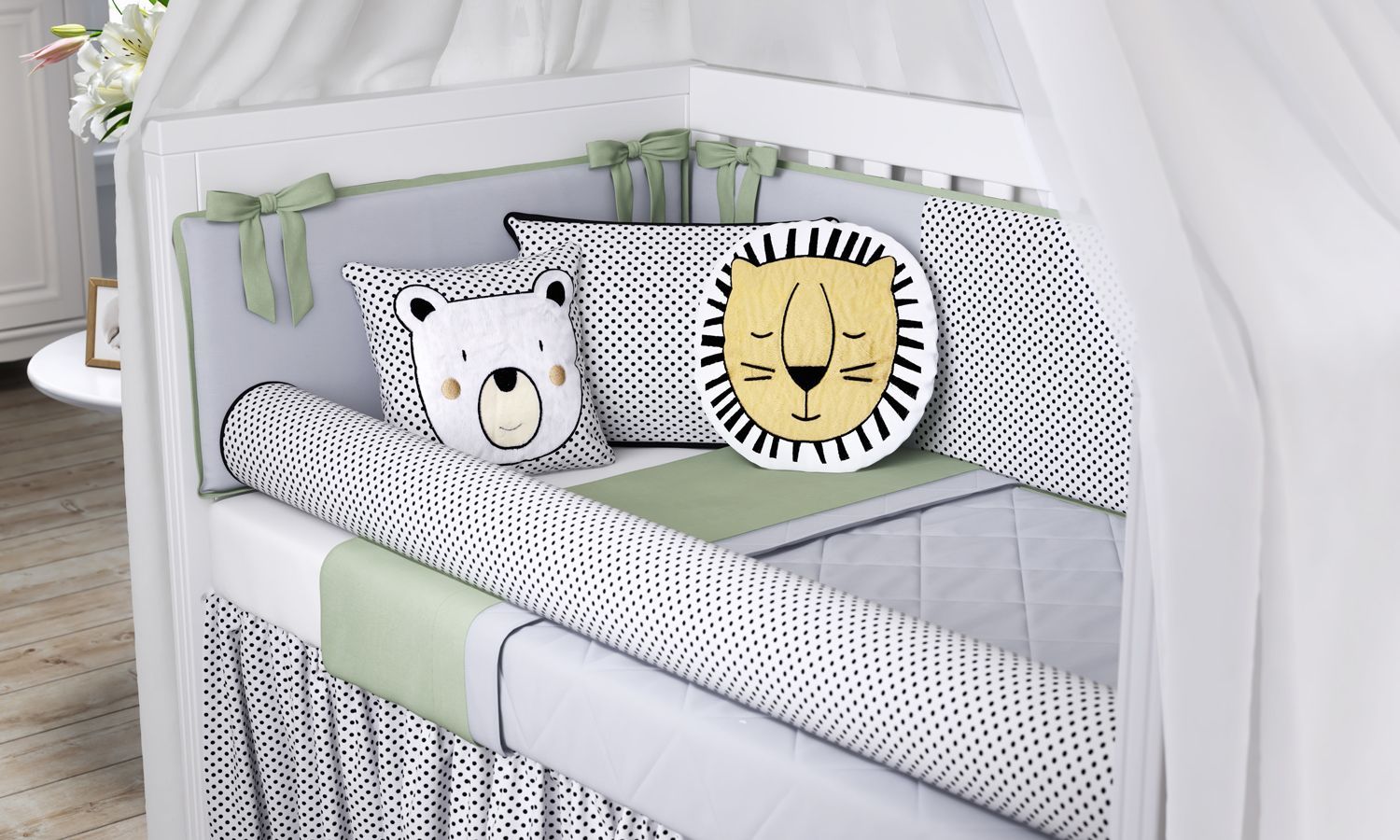 Kit Berço Amiguinhos da Floresta