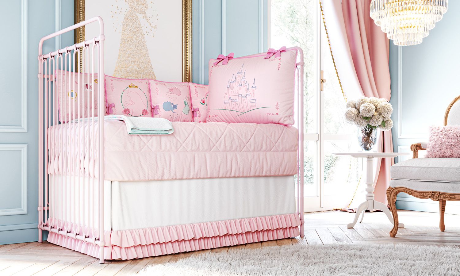 Kit Berço de Brincar Princesa Aurora