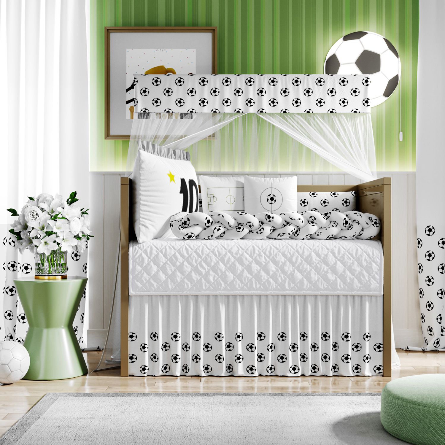 Kit Berço Trança Camisa 10 Futebol