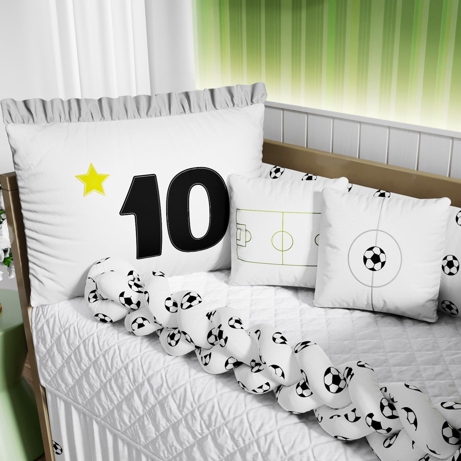 Kit Berço Trança Camisa 10 Futebol